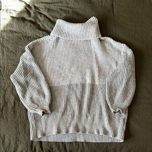 Women's Gray Turtleneck Sweater